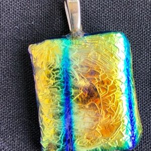 Dichroic glass pendent